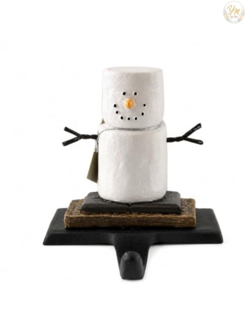 Resin S'mores Stocking Holder Christmas Decoration 5x4 inches Holds 2 lbs
